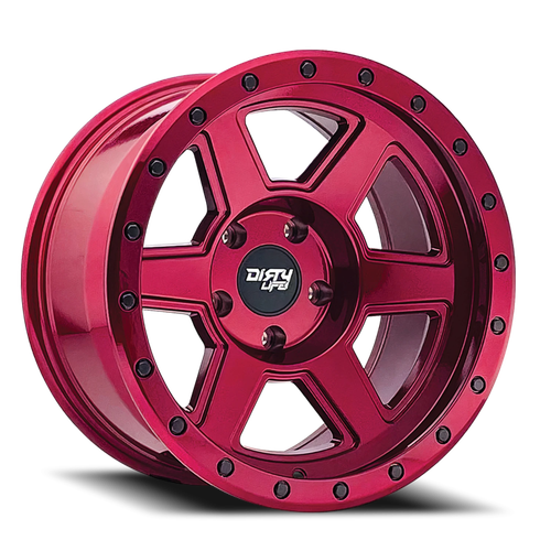 Dirty Life Race Wheels Compound 9315 RD 20x10 8x165.1 -25mm Crimson Candy Red [9315-2181R]