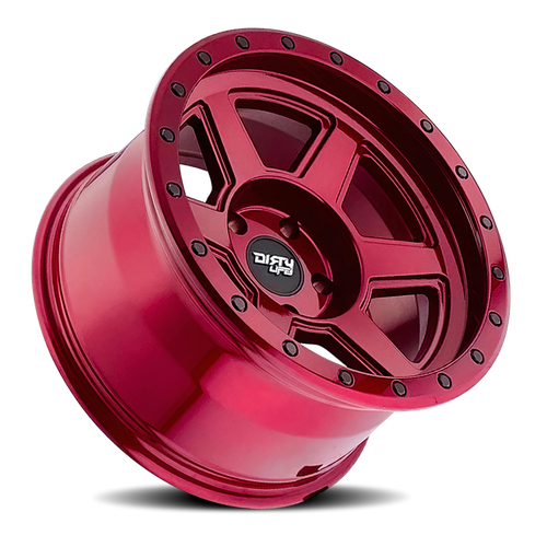 Dirty Life Race Wheels Compound 9315 RD 20x10 8x165.1 -25mm Crimson Candy Red [9315-2181R] - Image 2