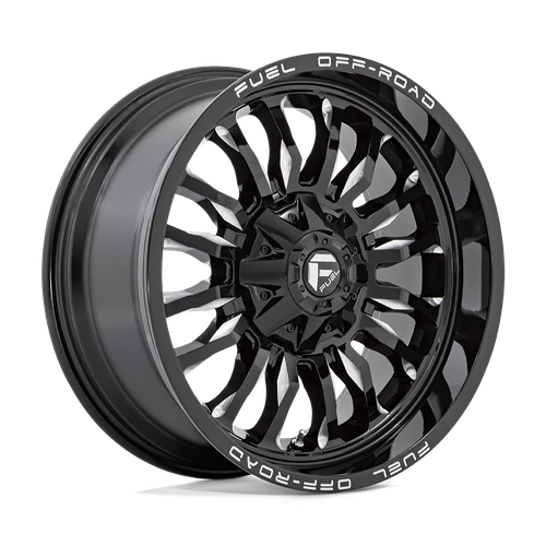D795 Arc 20x9 8x180 +1mm Gloss Black Milled