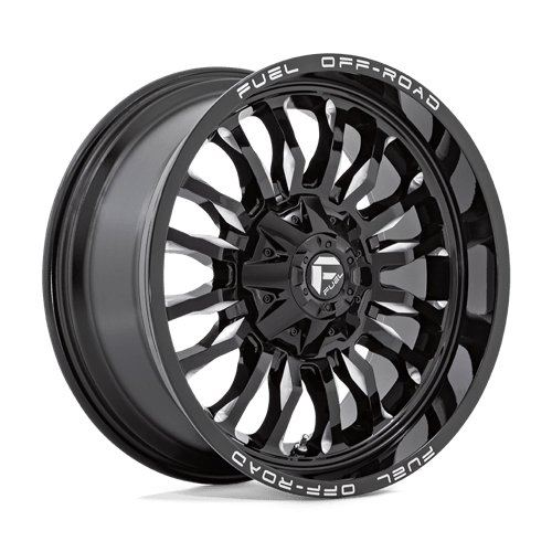 D795 Arc 20x9 8x180 +1mm Gloss Black Milled