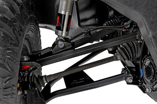 Aluminum Control Arms | High Clearance w/ 2" Forward Offset | Honda Pioneer 1000-6 - 92093BLK