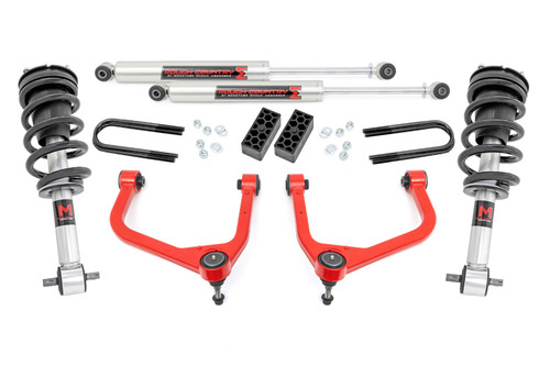 3.5 Inch Lift Kit | M1 | Rear Mono Leaf | Chevy Silverado 1500 (22-24) - 28240RED
