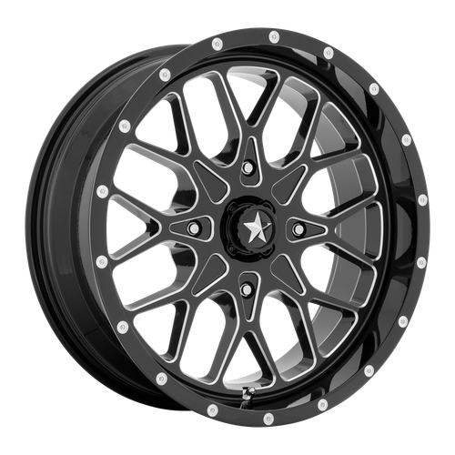 PORTAL UTV 16X7 4X156 115 G-BLK-MILL +10 - M45-06756M