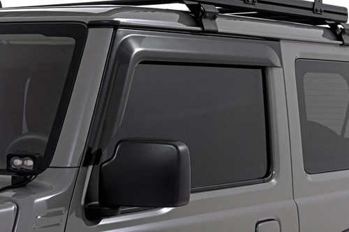 Impact Resistant Side Window Deflectors | Tape On Rain Guard | Suzuki Jimny 3 Door (2018-2026)