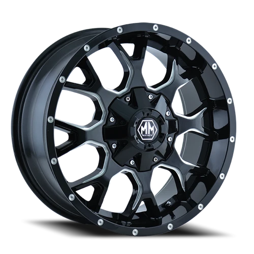 Mayhem Warrior 8015 M 20x9 8x170 18mm Gloss Black [8015-2970M18]