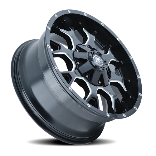 Mayhem Warrior 8015 M 17x9 8x165.1 -12mm Gloss Black [8015-7981M] - Image 2