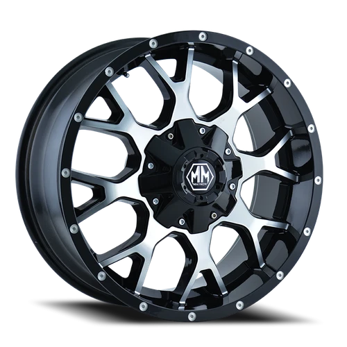 Mayhem Warrior 8015 B 18x9 8x165.1 -12mm Gloss Black [8015-8981B]
