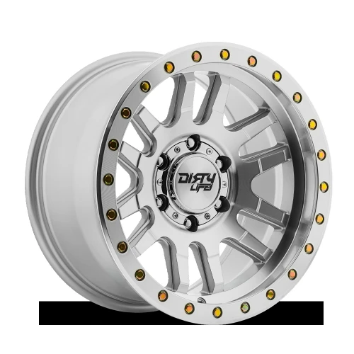 Dirty Life Race Wheels Canyon Pro 9309 M 17x9 6x139.7 0mm Machined Silver [9309-7983M0]