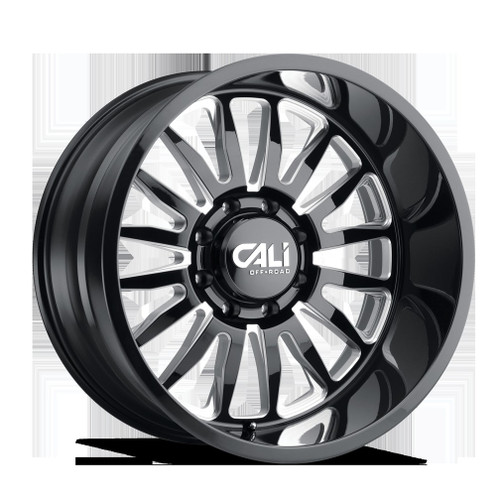 Cali Offroad Summit 9110 GB-M 24x14 8x165.1 -76mm Gloss Black [9110-24481BM]