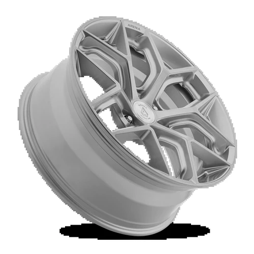 22x9.5 LUXOR 6x135  25 6.21 87.12 GLOSS SILVER BRUSHED [A141229589P02509] - Image 2