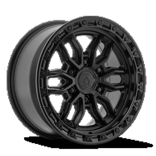 17x8.5 PURSUIT 6x139.7  25 5.76 106.1 SATIN BLACK CENTER GLOSSY BLACK LIP [A137178584P02504]