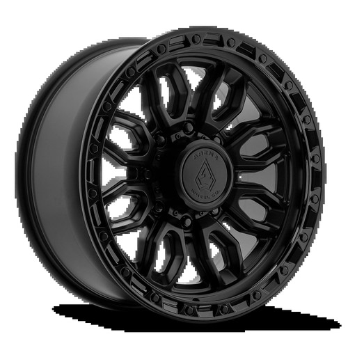 20x9 PURSUIT 8x180  12 5.44 124.2 SATIN BLACK CENTER GLOSSY BLACK LIP [A137209018P01204]