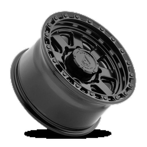 17x9 BANDIT 8x165.1  0 5.03 125.1 SATIN BLACK CENTER GLOSSY BLACK LIP [A148179082P00004] - Image 2