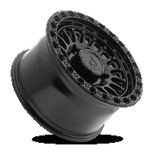 17x9 APACHE 8x180  0 5.03 124.2 SATIN BLACK CENTER GLOSSY BLACK LIP [A153179018P00004] - Image 2