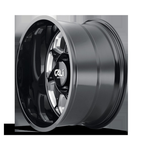 Cali Offroad Sevenfold 9111 22x12 6x135 -51mm Gloss Black Milled [9111-22236BM] - Image 2