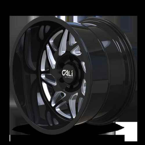 Cali Offroad Gemini 9112 20x12 6x135 -51mm Gloss Black Milled [9112-2236BM] - Image 2