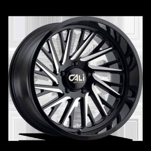 Cali Offroad Purge 9114 24x14 6x135 -76mm Gloss Black Milled [9114-24436BM]