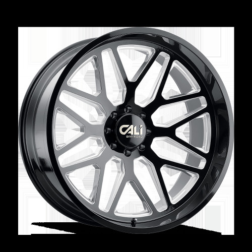 Cali Offroad Invader 9115 26x14 6x135 -76mm Gloss Black Milled [9115-26436BM]