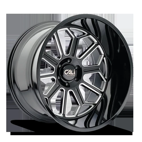 Cali Offroad Auburn 9117 24x14 6x135 -76mm Gloss Black Milled [9117-24436BM]