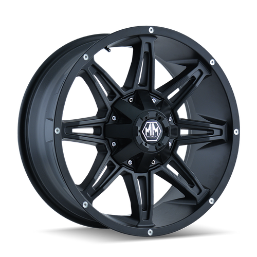 20x9 6x5.5/6x135 5BS 8090 Rampage Matte Black - Mayhem Wheels