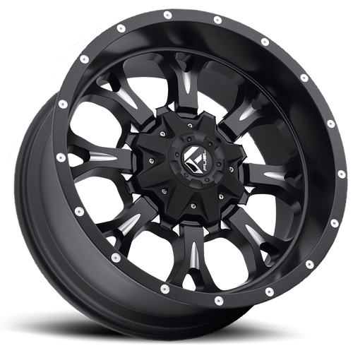 18x9 6x5.5/6x135 5.75BS D517 Krank Black Milled - Fuel Off-Road