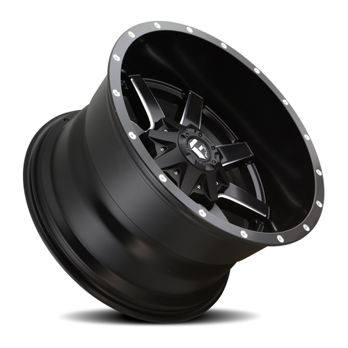 18x9 8x6.5 5.75BS D538 Maverick Black Milled - Fuel Off-Road