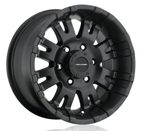 Only 1 Left! 17x9 5x5 4.75BS Type 5001 Satin Black - Pro Comp Wheels