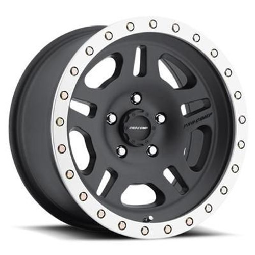 16x8 5x4.5 4.5BS Type 5129 Satin Black/Machined - Pro Comp Wheels 16x8 5x4.5 4.5BS Type 5129 Satin Black/Machined - Pro Comp Wheels