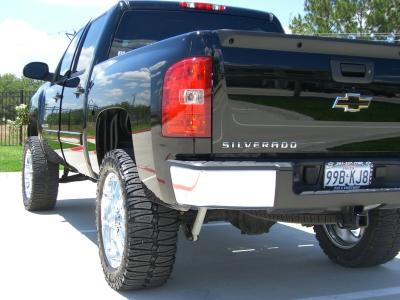 Super Swamper TrXuS STS Radial tires on a Chevy truck