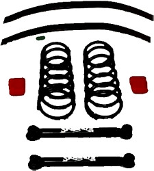 94-99 Dodge 2500/3500 2.5in Kit w/o Shock - Skyjacker Suspension