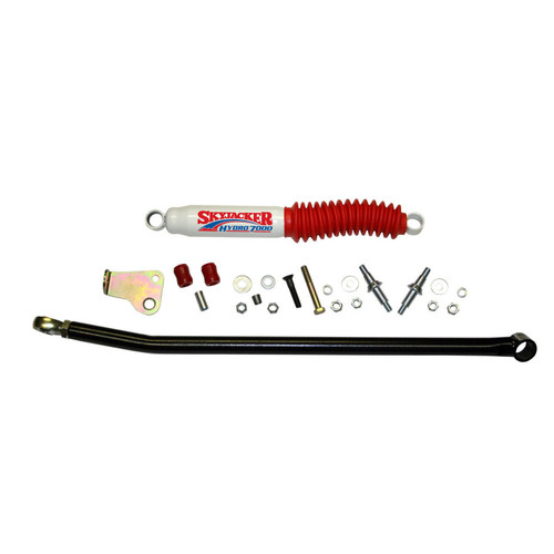 84-04 Jeep TJ/XJ/ZJ Front 4in Adjustable Track Bar - Skyjacker Suspension