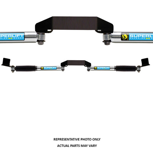 09-13 Dodge/Ram 2500/3500 4WD Dual Steering Stabilizer Kit SL SS Bilstein (Gas) - Superlift Suspension