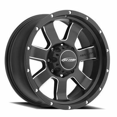 Pro Comp Wheels 5139 Black/Mach 17x9 5x5.5 -6 O.S. 83.1 H.B.