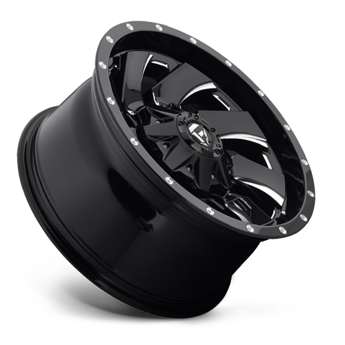 18x9 5x4.5/5x5 5BS D574 Cleaver Black Milled - Fuel Off-Road