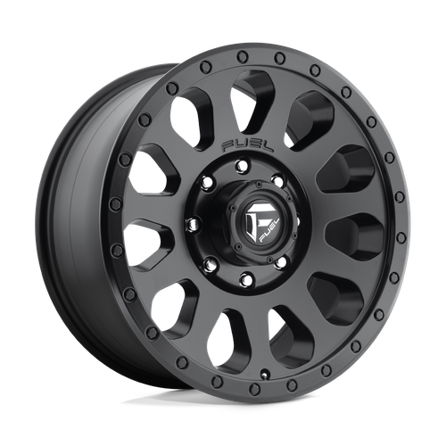 18x9 5x5.5 5.75BS D579 Vector Matte Black - Fuel Off-Road