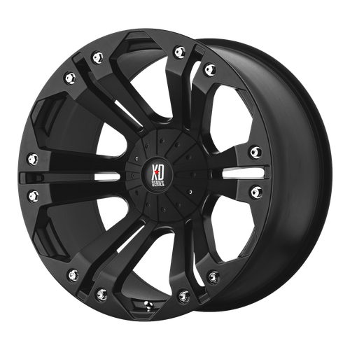 18x9 5x5.5/5x150 5.71BS XD778 Monster Matte Black - XD Wheels