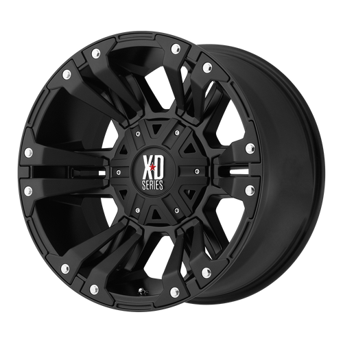 17x9 5x5 4.53BS XD822 Monster II Satin Black - XD Wheels
