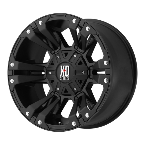 18x9 8x6.5 5.71BS XD822 Monster II Satin Black - XD Wheels