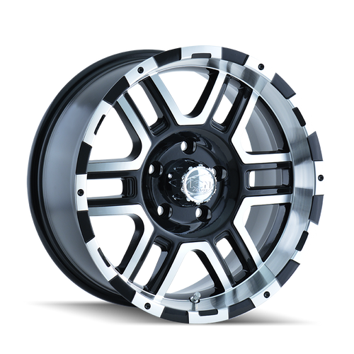 20x9 5x150 6.18BS Type 179 Black/Machine Face - Ion Wheel