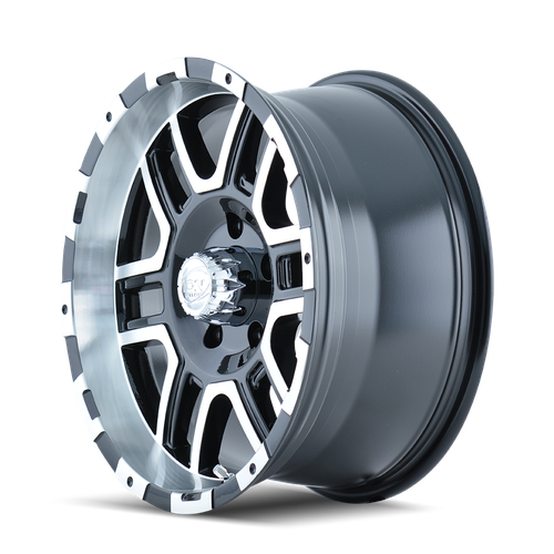 16x8 8x6.5 4.89BS Type 179 Black/Machine Face - Ion Wheel