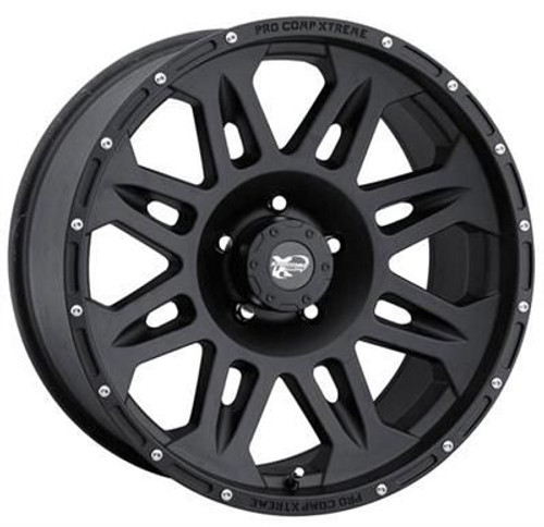 17x8 5x5 4.5BS Type 7005 Flat Black - Pro Comp Wheels