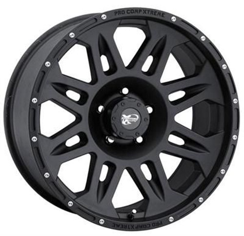 17x9 5x4.5 4.75BS Type 7005 Flat Black - Pro Comp Wheels