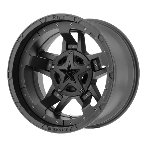 20x10 6x5.5/6x135 4.56BS XD827 Rockstar 3 Blk/Blk Accents - XD Wheels