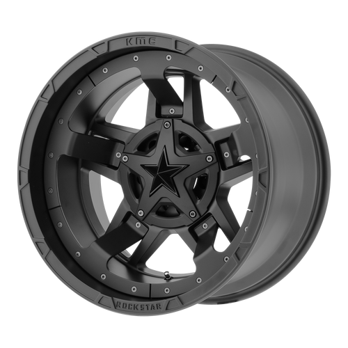 17x8 6x5.5/6x135 5.29BS XD827 Rockstar 3 Blk/Blk Accents - XD Wheels