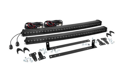LED Light Grille Mount Dual 30" Black Single Row Ford F-150 (09-14)