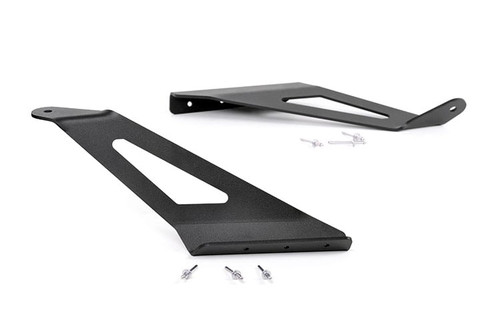 LED Light Mount Upper Windshield 50" Curved Chevy/GMC 2500HD/3500HD (15-19)