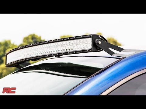 LED Light Mount Upper Windshield 54" Curved Dodge 1500 (02-08)