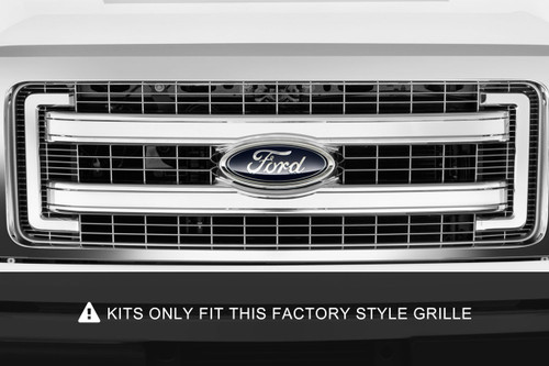 LED Light Grille Mount 30" Chrome Single Row Ford F-150 (09-14)