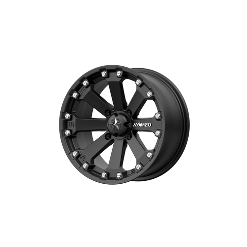 16x7 4x137 M20 Kore Mach Satin Black 00Mm - MSA Wheels