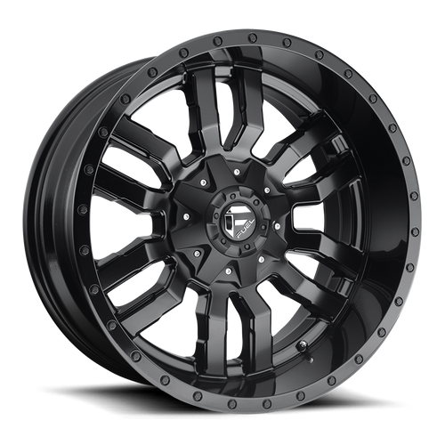 20x10 8x6.5 4.75BS D596 Sledge Matte Black - Fuel Off-Road